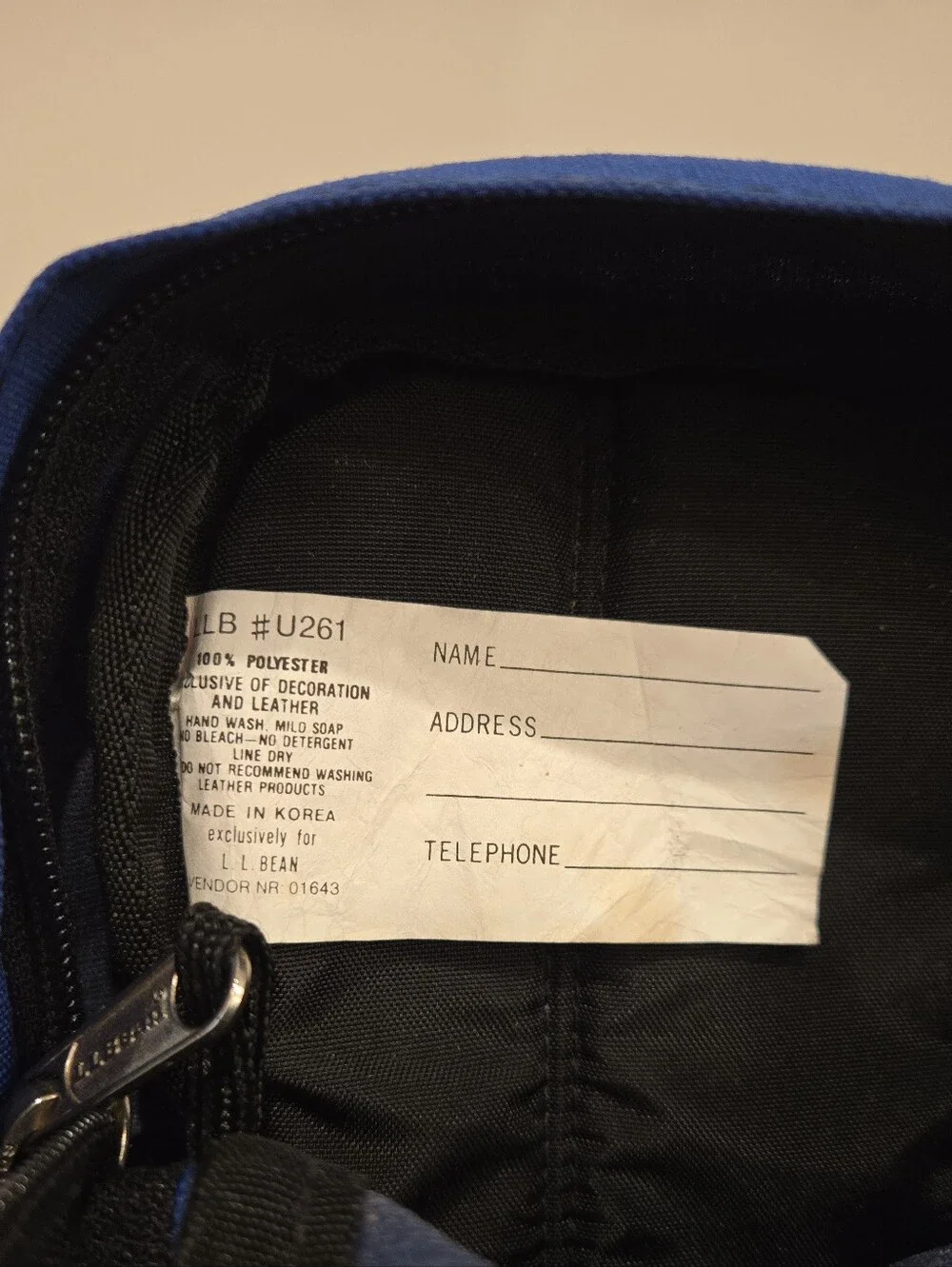 L.L. Bean bean fanny